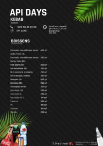 Api Days Papeete menu